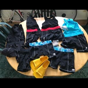 Triathlon apparel bundle with finis Sooners